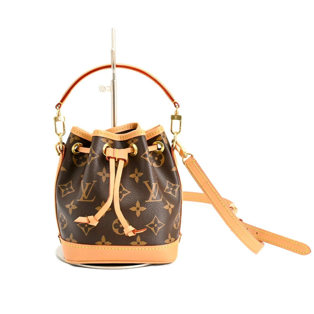 Louis Vuitton Noe Shoulder Bag Leather Brown